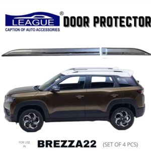 BREZZA 2022 SILVER AND CHROME  door beading available in CN LEAGUE